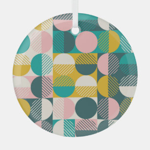 Retro geometrisch: modernes Vintages Muster. Ornament Aus Glas