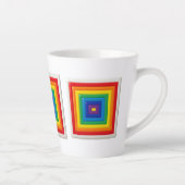 Retro-geometrische Farbblöcke Milchtasse (Rechts)