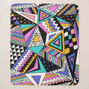 Retro-geometrische Formen: Farbige Vintage. Sherpadecke