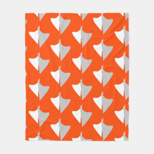 Retro geometrische Formen mit nahtloser Musterkabs Fleecedecke