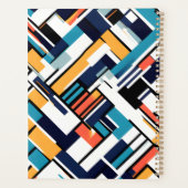 Retro geometrische Formen personalisiert Planer 20 (Rückseite)