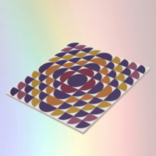 Retro geometrische Kreise Keramikfliese   Moderne 