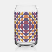 Retro geometrische Kreise können glänzen | Mitte d Dosenglas (Links)