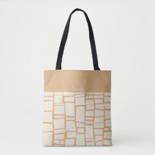 Retro geometrische Muster Totbeutel Tasche