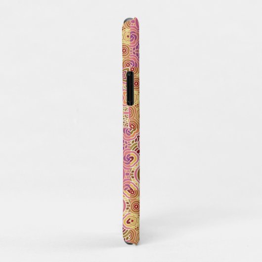 Retro-geometrische Patchwork  Case-Mate iPhone Hülle (Hinten/Rechts)