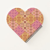 Retro-geometrische Patchwork Notizblock (Rückseite)