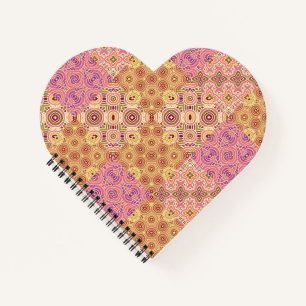 Retro-geometrische Patchwork  Notizblock