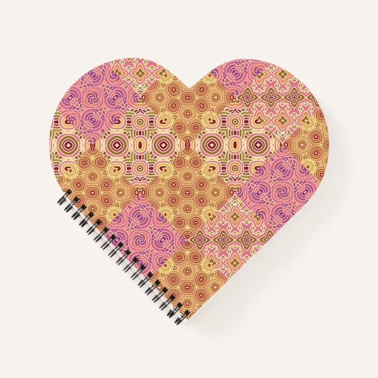 Retro-geometrische Patchwork Notizblock (Vorderseite)