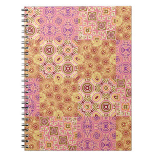 Retro-geometrische Patchwork  Notizblock