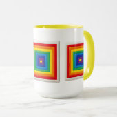 Retro-geometrische Pop-Art Tasse (VorderseiteRechts)