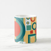 Retro-geometrische Risographen-Style Abstract-Desi Kaffeetasse (Mittel)