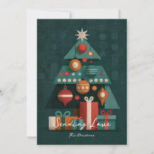 Retro-geometrische Weihnachtsbaum