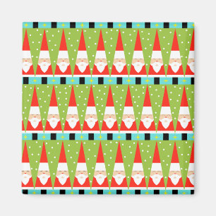 Retro geometrischer quadratischer Magnet Sankt