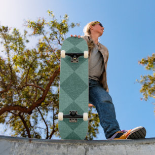 RETRO GEOMETRISCHES BLAUES Skateboard