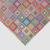 Retro geometrisches Fliesen-Muster Seidenpapier (Ausschnitt)