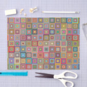 Retro geometrisches Fliesen-Muster Seidenpapier (Handwerk)