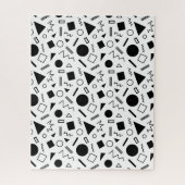 Retro-geometrisches Formenmuster Puzzle (Vertikal)