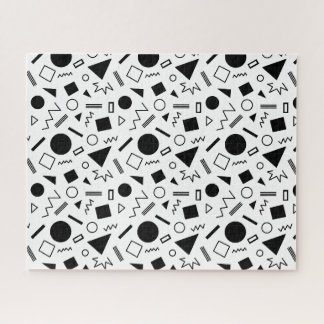 Retro-geometrisches Formenmuster Puzzle