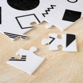 Retro-geometrisches Formenmuster Puzzle (Seite)