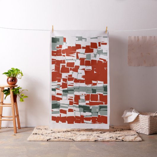 Retro geometrisches Mosaik-abstrakte Kunst #5 Stoff (Beispiel)