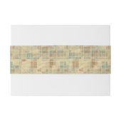 Retro geometrisches Muster 2 Einladungsbanderole (Rückseitenbeispiel)