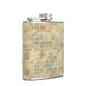 Retro geometrisches Muster 2 Flachmann (Rechts)