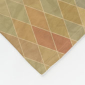 Retro geometrisches Muster 2 Fleecedecke (Ecke)