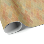 Retro geometrisches Muster 2 Geschenkpapier (Rolleneckpunkt)