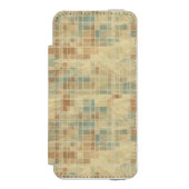 Retro geometrisches Muster 2 Incipio iPhone Geldbeutel-Hülle (Folio Vorderseite)