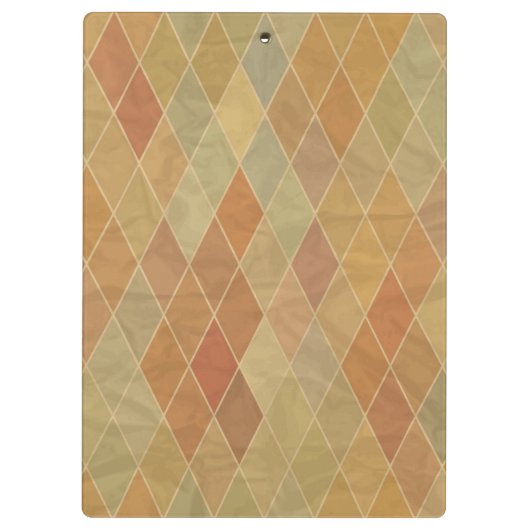 Retro geometrisches Muster 2 Klemmbrett (Rückseite)