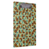 Retro geometrisches Muster 2 Klemmbrett (Rechts)