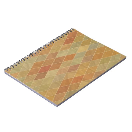 Retro geometrisches Muster 2 Notizblock (Linke Seite)