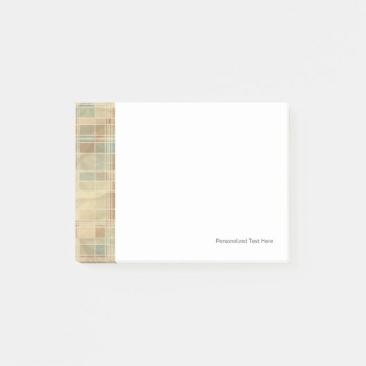 Retro geometrisches Muster 2 Post-it Klebezettel (Vorderseite)