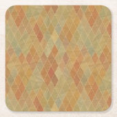 Retro geometrisches Muster 2 Rechteckiger Pappuntersetzer (Vorderseite)