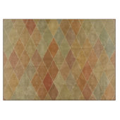 Retro geometrisches Muster 2 Schneidebrett (Vorderseite)