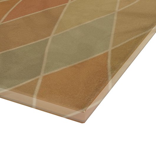 Retro geometrisches Muster 2 Schneidebrett (Ecke)