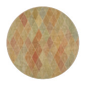 Retro geometrisches Muster 2 Schneidebrett (Vorderseite)