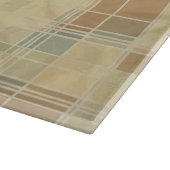 Retro geometrisches Muster 2 Schneidebrett (Ecke)