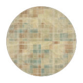 Retro geometrisches Muster 2 Schneidebrett (Vorderseite)
