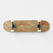 Retro geometrisches Muster 2 Skateboard (Horizontal)
