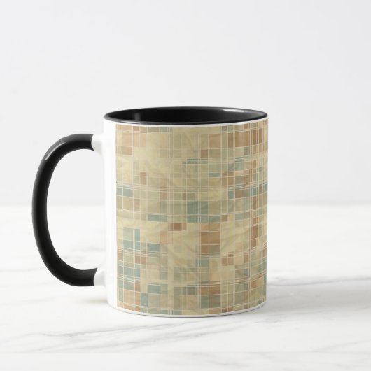 Retro geometrisches Muster 2 Tasse (Links)