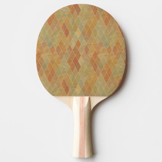 Retro geometrisches Muster 2 Tischtennis Schläger (Vorderseite)