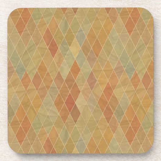 Retro geometrisches Muster 2 Untersetzer (Vorderseite)