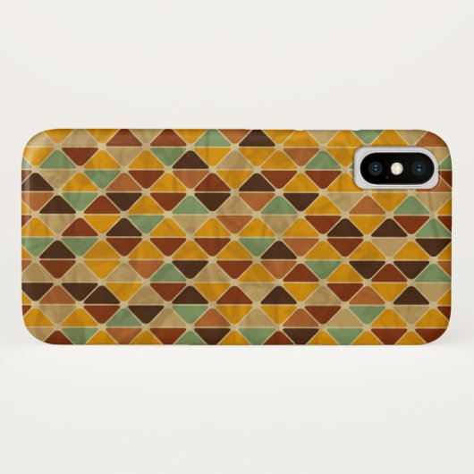 Retro geometrisches Muster 3 2 Case-Mate iPhone Hülle (Rückseite (Horizontal))