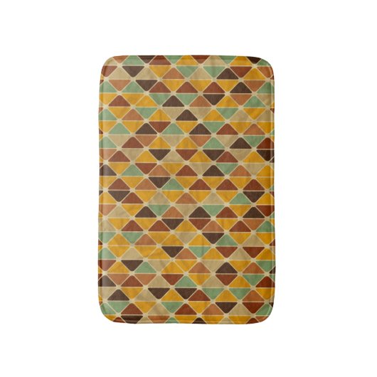 Retro geometrisches Muster 3 Badematte (Vorderseite Vertikal)