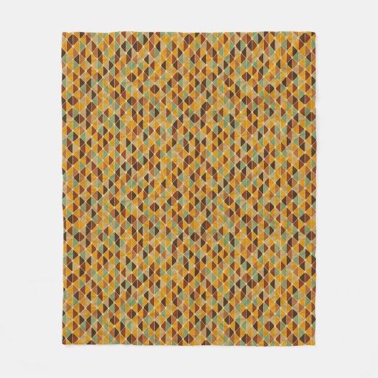 Retro geometrisches Muster 3 Fleecedecke (Vorderseite)