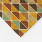 Retro geometrisches Muster 3 Fleecedecke (Ecke)