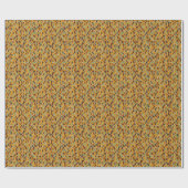 Retro geometrisches Muster 3 Geschenkpapier (Flach)