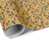 Retro geometrisches Muster 3 Geschenkpapier (Rolleneckpunkt)