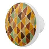 Retro geometrisches Muster 3 Keramikknauf (Rechts)